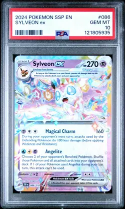 PSA 10 2024 SYLVEON ex POKEMON SSP EN-SURGING SPARKS #086 GEM MINT! - Image 1