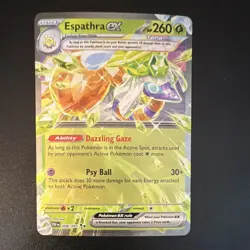 The Pokemon Espathra ex SV: Paldean Fates Double Rare Holo Stage 1 260 HP - Image 1