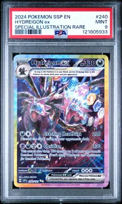 2024 HYDREIGON ex #240 POKEMON SSP EN-SURGING SPARKS PSA 9 MINT - Image 1