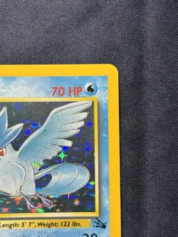 Pokemon Articuno Base Set 2/62 Fossil Holo - I almost got it Graded! LP+++ - Image 5