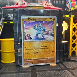 Machop 151 Reverse Holo Pokemon TCG 066/165 Scarlet & Violet Common - Image 3
