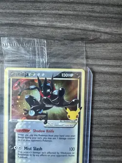 Pokemon Greninja Gold Star Promo Sealed SWSH144 Celebrations Black Star - Image 4