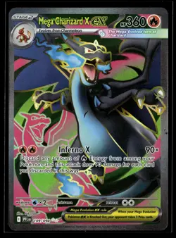 Mega Charizard X ex 109/094 Ultra Rare Phantasmal Flames Pokemon NM/M - Image 1