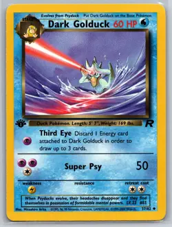 NM Dark Golduck 37/82 1st Edition Team Rocket Pokemon 2000 - Image 1