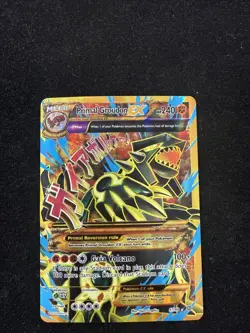 Pokemon Primal Groudon-EX (97/98) Ancient Origins HOLO Damaged - Image 1