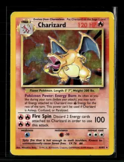 Pokemon 1999 Base Set Charizard #4/102 Holo - Image 1