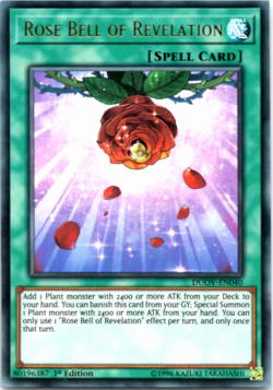 Rose Bell of Revelation - DUOV-EN040 - Ultra Rare - 1st Edition Yugioh - Image 1