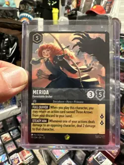 Disney Lorcana NEW wilds unknown LEGENDARY X2 Merida Formidable Archer 191/204 - Image 2