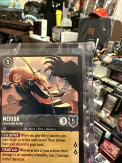 Disney Lorcana NEW wilds unknown LEGENDARY X2 Merida Formidable Archer 191/204 - Image 5