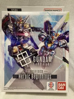 Gundam Card Game Starter Deck ST01 Heroic Beginnings English New Factory Sealed - Image 1