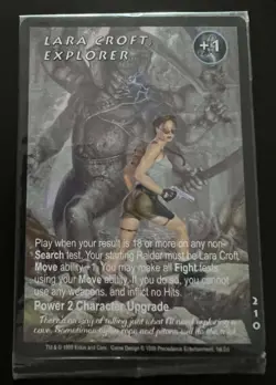 SEALED TOMB RAIDER (LARA CROFT) BOX TOPPER PROMO CARD 210 - Image 1