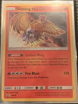 Shining Ho-Oh Pokemon Card Very Rare SM70 Great Condition - Image 1