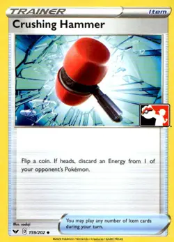 Crushing Hammer 159/202 Uncommon Prize Pack Series Cards Pokemon Near Mint - Image 1