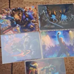 Magic: The Gathering TMNT Art Series 5 Cards Michelangelo 12/54 13/54 23/54 44/… - Image 1