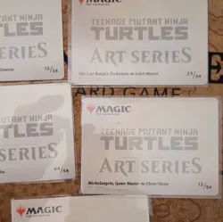 Magic: The Gathering TMNT Art Series 5 Cards Michelangelo 12/54 13/54 23/54 44/… - Image 2
