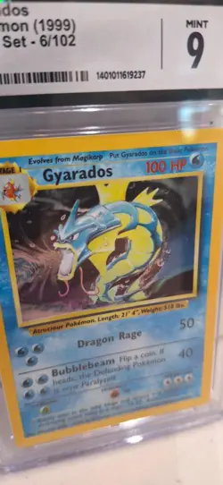 Pokemon - Gyarados - Unlimited Holo #6/102 - Base Set 1999- CGC 9 - Image 3