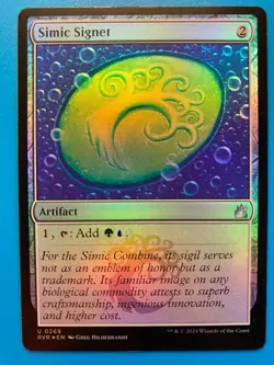 MTG 1x FOIL Simic Signet # 269 Ravnica Remastered Magic the Gathering Card x1 NM - Image 1