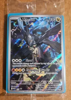 N’s Zekrom 031 Black Star Promo Sealed Holo Pokemon Card + Dividers & Code Card - Image 1
