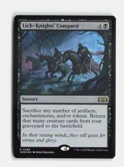 Lich-Knights' Conquest 96 Foil Prerelease Cards MTG NM - Image 1