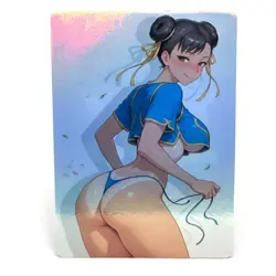 Street Fighter Chun-Li Goddess Anime Waifu ACG Foil Card - Image 1