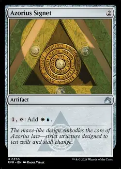 Azorius Signet Foil Ravnica Remastered 250 NM MTG - Image 1
