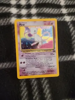 Mew WoTC Black Star Promo #9 Pokemon Card Holo Foil Rare LP - Image 1