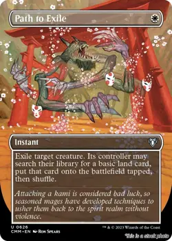 Path to Exile (Borderless) [CMM - 626] - NM TCG MTG - Image 1