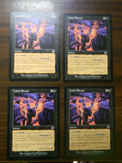 MTG Torment Cabal Ritual x4 UNPLAYED Near Mint - Image 1