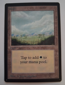 Plains LP MTG Magic the Gathering Beta Basic Land (A) - Image 1