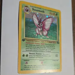 Pokemon Venomoth Jungle Holo Rare Nintendo 1st Edition 13/64 English 1999 70 HP - Image 3
