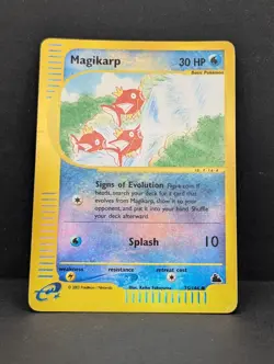 Magikarp 75/144 Skyridge Regular Reverse Holo Rare Pokemon TCG Nintendo MP - Image 3