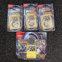 Pokemon TCG Phantasmal Flames Mega Evolution Raikou Booster Promo Pack Lot of 4 - Image 1