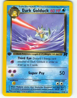 Dark Golduck - 1st Edition - 37/82 Team Rocket - WOTC - Pokemon TCG - 2000 - Image 1