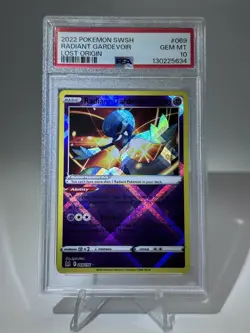 PSA 10 Pokemon Radiant Gardevoir Lost Origin Holo Rare #069 Gem Mint - Image 1
