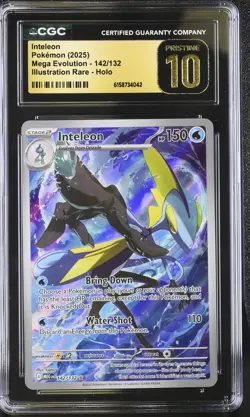 Pokemon Inteleon 142/132 Illustration Rare Mega Evolution - CGC 10 PRISTINE - Image 1
