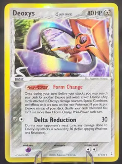 Pokemon Deoxys Holo Rare - 4/110 Ex Holon Phantoms - Image 1