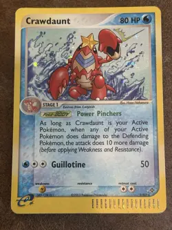 Crawdaunt 3/97 EX Dragon LP Holo Rare Pokemon TCG Vintage - Image 1