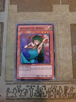 YUGIOH GODDESS OF WHIM GLD4-EN008 COMMON LIMITED ED NM - Image 1
