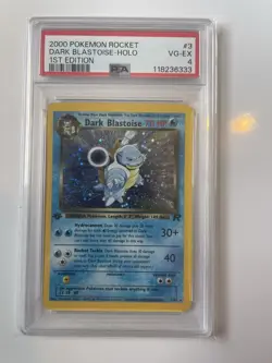 2000 POKEMON ROCKET 1ST EDITION #3 DARK BLASTOISE-HOLO PSA 4 English - Image 1