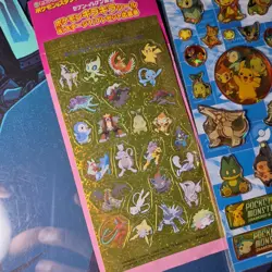 3x Japanese Pokemon Diamond And Pearl Sticker Sheets Vintage 2007 - Image 5