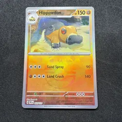 Hippowdon (Master Ball Pattern) 053/131 Sv: Prismatic Evolutions Holo Pokemon - Image 1
