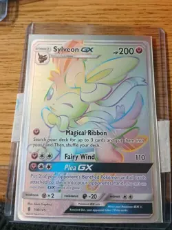 Pokemon Sylveon GX 158/145 SM-Guardians Rising Full Art Holo Secret Rare English - Image 1