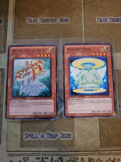 YUGIOH MELTIEL SAGE OF THE SKY + RADIANT JERAL GLD4 COMMON LIMITED ED NM - Image 1