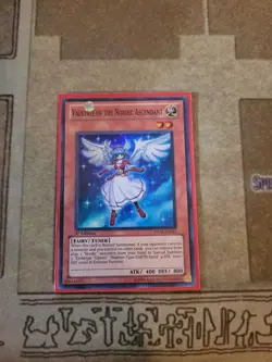 YUGIOH VALKYRIE OF THE NORDIC ASCENDANT STOR-EN017 SUPER 1ST ED NM - Image 1