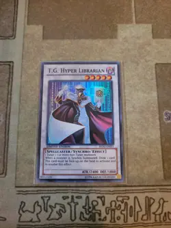 YUGIOH T.G. HYPER LIBRARIAN REDU-ENSE1 SUPER LIMITED ED NM - Image 1