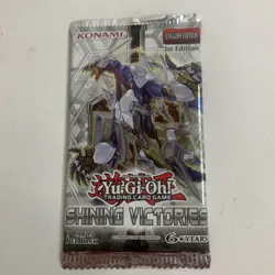 Yugioh Shining Victories 1st Edition Booster Pack New Factory Sealed Unweighed - Image 1