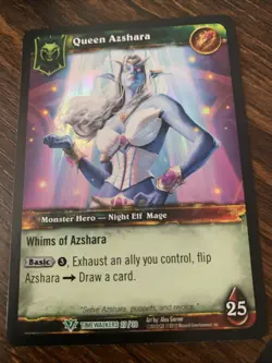 Queen Azshara World of Warcraft TCG WOW Timewalkers FOIL - Image 1