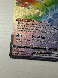 Pokemon Card - Eternatus VMAX Darkness Ablaze 192/189 Secret Rare Holo - Image 2