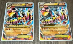 2 Pokemon TCG Trading Card Game PRIMAL GROUDON EX 86/160 World Championship 2015 - Image 1
