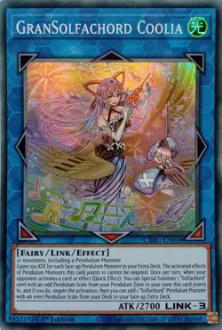 CYAC-EN049 GRANSOLFACHORD COOLIA SUPER RARE 1ST EDITION YuGiOh CARD - Image 1